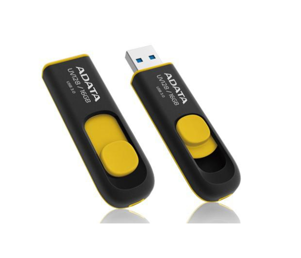 ADATA 16GB DashDrive UV128 czarno-żółty (USB 3.1) - 403507 - zdjęcie 2